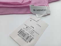 GIVENCHY ジバンシィ スカーフ (絹100%) ピンク 約34×136cm_画像2