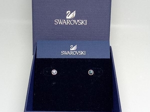 【SWAROVSKI】 スワロフスキー ピアス／ブルー キャッチ無し ブランドアクセサリー レディース 中古