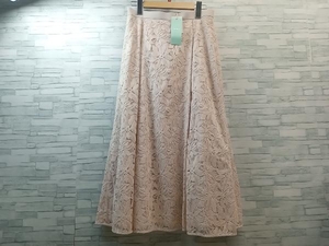 美品 未使用品 TOCCA/トッカ/SKTOSM0100/FLEURSスカート/ピンク/フレアスカート/レース/花柄/新品タグ付き