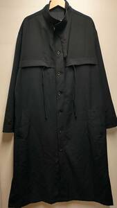 YOHJI YAMAMOTO POUR HOMME GABARINNER BAG POCKET SHIRT COAT HR-B32-100 ヨウジヤマモト ウール シャツ コート ブラック メンズ 1