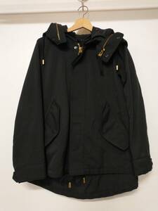 THE RERACS The * lilac ks Short Mod's Coat with a hood . black 38 made in Japan 