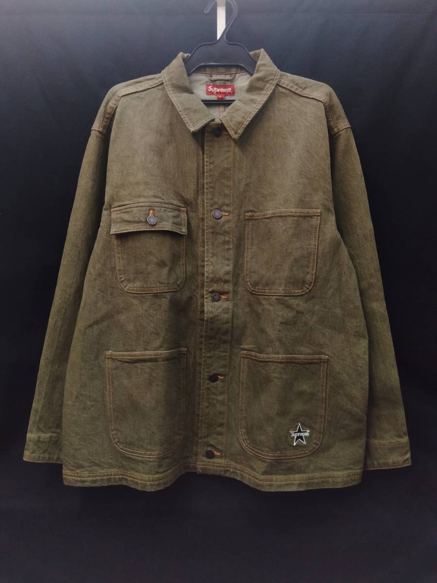 Yahoo!オークション -「supreme denim chore coat」(ジャケット Yahoo!オークション -「supreme denim chore coat」(ジャケット