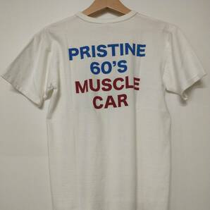 The Flat Head ザ・フラットヘッド 半袖Tシャツ PASADENA OLD CAR 2303 ホワイト 38 日本製 参考価格7200円 夏の画像2