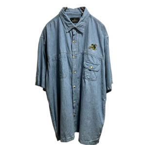 90s REDHEAD shirt フィシッング刺繍シャツ 2XLサイズ レッドヘアード 店舗受取可の画像1