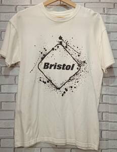 F.C.REAL Bristol エフシー レアル ブリストル Sサイズ ホワイト ブラック ロゴ 半袖Tシャツ メンズ