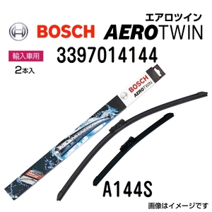 新品 BOSCH エアロツインワイパー プジョー 208 2012年9月-2015年4月 右ハンドル用 A144S 2本入り 送料無料