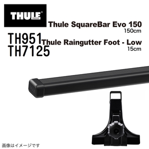 トヨタ ランドクルーザーシグナス TH951 7125 THULE ベースキャリア 送料無料