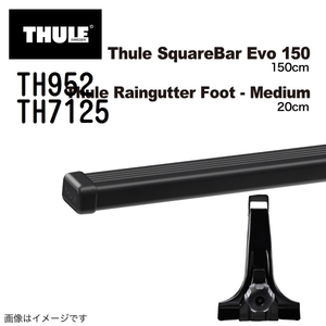 トヨタ ランドクルーザーシグナス TH952 7125 THULE ベースキャリア 送料無料