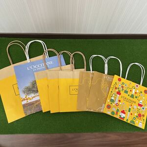  L'Occitane paper bag shopping bag 8 pieces set pattern various 