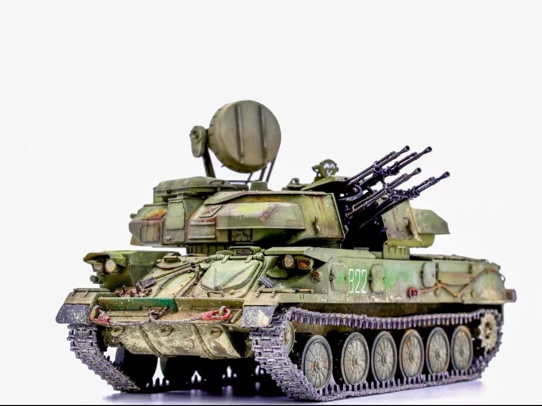 1/35 ロシア陸軍 ZSU-23-4自走高射砲 塗装済完成品, プラモデル, 戦車, 軍用車両, 完成品