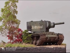 1/35 ソビエト 重戦車 KV-2 塗装済完成品 第二次世界大戦