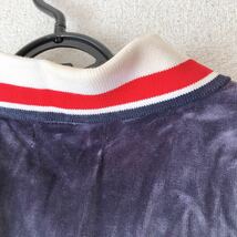 新品　希少 90s vintage フィラ　FILA カットソー　ポロ　半袖　紺　ネイビー　ポロシャツ ベロア_画像3