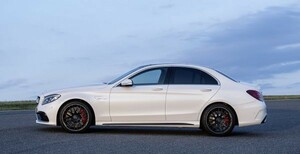 ●メルセデスベンツ W205 Cクラスセダン用綾織カーボンピラー6点セット/C200/C63/メルセデス・ベンツ/AMG/C180/C250/C43/C63S/最安値挑戦/