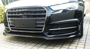 * Audi 4G 2016~ поздняя версия A6 Sline/S6/ Avante для передний карбоновый спойлер "губа" / бампер "губа" / нижний "губа" / спойлер "губа" 