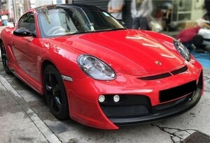 ●ポルシェ 987ケイマン/ボクスターTechタイプフロントバンパー/エアロバンパー/テック/アート/前期用/PORSCHE