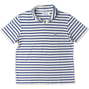 ARVOR MAREE セイラー ポロ ボーダー 3　アルボー マレー フランス セーラー Sailor Polo Border White Blue