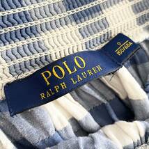 Bg2《美品》POLO RALPH LAUREN ポロラルフローレン フリルチェックスカート サイズ0 ブルー レディース 春夏 カジュアル frill check skirt_画像6