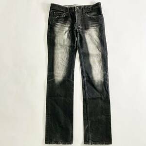 Cg15 Iroquois イロコイ ブラックデニムパンツ サイズ1 メンズ ジーンズ ヴィンテージ加工 BLACK DENIM PAPAS 日本製 jeans ボトムス