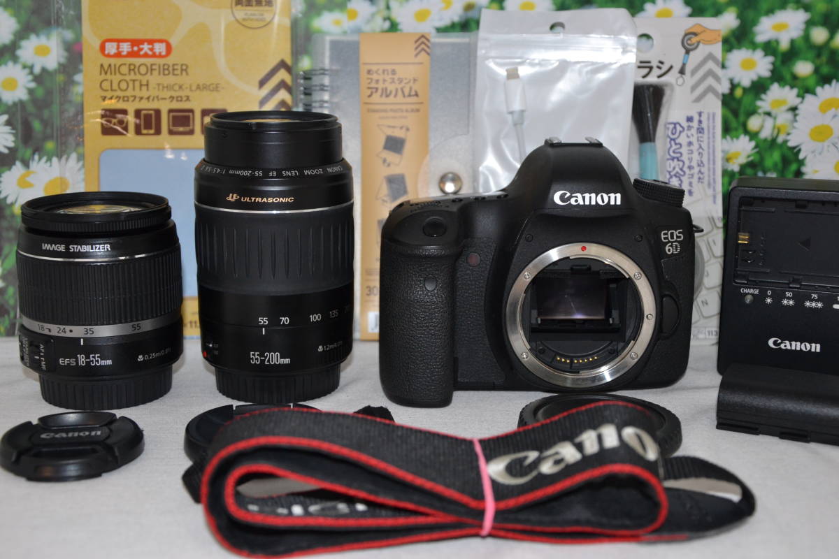 極美品Canon一眼レフカメラ フルサイズ 6D ダブルレンズ｜PayPayフリマ