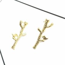 ★ オシャレ 枝 小鳥 ピアス ☆ ジュエリー イヤーカフ 耳飾り スタッド イヤリング レディース 可愛い アクセサリー 両耳用 金 a7_画像10