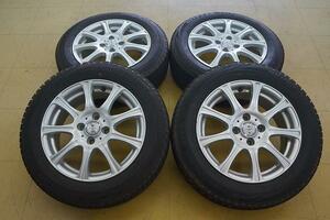 送料無料【中古 SET】175/65R15 ブリジストン ブリザック VRX 19年 WEDS ジョーカー 15 4H100 6J+45 アクア フィット スイフト キューブ