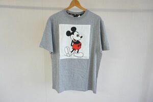 【即決】FAT Disney エフエーティー ディズニー ミッキー メンズ 半袖Tシャツ タグ付き 厚手生地 グレー系 サイズ:FAT 日本製 【771511】