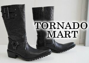 V free shipping V new goods V Tornado Mart leather boots S(25)VTORNADOMARTV black V engineer boots 