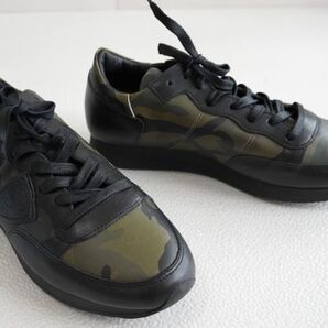 ▼送料無料▼新品▼PHILIPPE MODEL フィリップモデル▼ローカットスニーカー▼サイズ414(約26.0cm~26.5cm)▼カモフラ迷彩柄