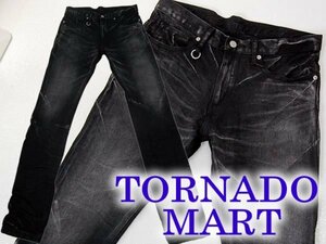 ▼新品▼送料無料▼24990円▼トルネードマートデニムパンツL▼TORNADOMART▼黒▼スキニーデニム