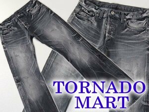 V new goods V free shipping V Tornado Mart Denim pants VTORNADOMARTV... not damage processing V gray V boots cut VM*L