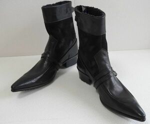 V free shipping V46200 jpy V new goods V Tornado Mart leather boots L(27)VTORNADOMARTV boa V black 