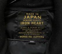 【未使用】アイアンハート ウールハンティングジャケット / IRON HEART, Sサイズ，黒 ブラック，IHW-16_画像4