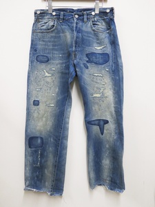 LEVI'S リーバイス 33501-0047 14AW VINTAGE CLOTHING 1933s 501xx METROPOLIS リペア デニムパンツ