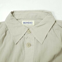 BEAMS BOY ビームスボーイ 23SS コットンボイルポケットシャツ 13-11-0113-652 ONE SIZE ベージュ 長袖 トップス g12141_画像4