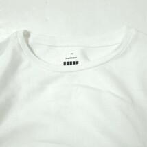 Graphpaper グラフペーパー 日本製 L/S CREW NECK DRESS ロングスリーブTシャツワンピース 00 ホワイト 長袖 ロング トップス g10091_画像4