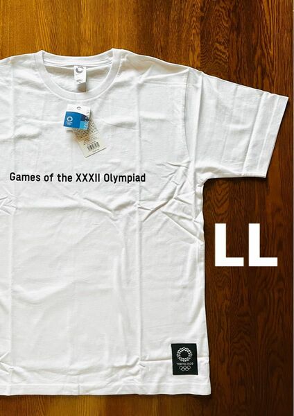 【新品】東京オリンピック TOKYO2020 公式Tシャツ 白 ホワイト LLサイズ 定価3300円
