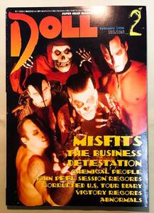 ◆ PUNK雑誌 DOLL 1998年 No.126 ◆MISFITS/BUSINESS/VICTORY RECORDS/突然段ボール/ONE MAN ARMY/JOHN PEEL SESSION