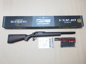 # new goods # Tokyo Marui VSR-10 G specifications wood grain stock +O.D. suppressor specification stainless steel cylinder kit the first speed adjusted . the first speed 98.5m/s