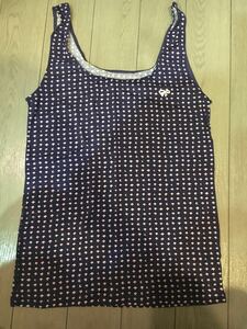 ! Tsumori Chisato tank top .. . ribbon navy blue color laundry ending unused L size!