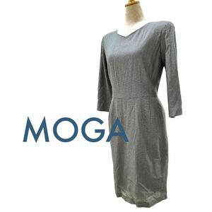 a270N MOGA Moga One-piece size3 7 minute sleeve gray series beautiful .. call 