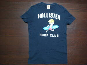 ★HOLLISTER SURF CLUB Tシャツ　Sサイズ　濃紺　ホリスター　アバクロ