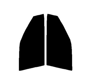ダークスモーク　13％ 運転席、助手席　ヤリスクロス B10・B15・PJ10・J15　カット済みフィルム　国産