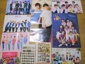 IMPACT 名古屋 御園座 石川金沢広島/ IMP. IMPACTors TOBE / 佐藤新 特大ポスター 10枚セット 厚紙 シール 基俊介鈴木大河影山拓也宮近海斗