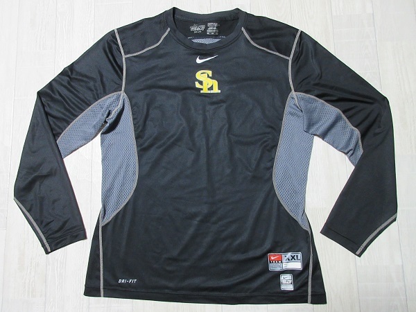 『 送料無料!』【★入手困難!】《 選手実使用品!》【 福岡ソフトバンクホークス 】『Nike・ナイキ』アンダーウェア・ユニフォーム・XXL
