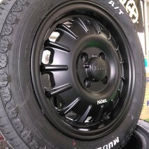 新発売 Noel 軽トラ 軽バン ハイゼット エヴリィ アトレー MUDSTAR Radial AT 155/65R14 14インチ タイヤホイールセット ホワイトレター_画像9