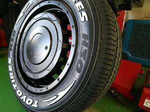 車検対応 ハイエース 200系 タイヤホイールセット TOYO H30 215/65R16 ホワイトレター 16インチ SwaGGer オールドスタイル 新品 4本セット