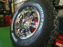 ナイトロ ラングラー グラチェロ エクスプローラー タイヤホイール モンスタ マッド 265/65R17 265/70R17 ホワイトレター 17インチ Balano_画像2