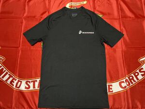 中古美品　MADE IN USA USMC PAIN IS WEAKNESS LEAVING THE BODY DRI Tシャツ　VIEWSPORTS US製　MEDIUM BLACK④