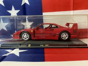 新品未開封　Ferrari F40-1987 1/24ダイキャストカー　イタリアンレッド　burago製