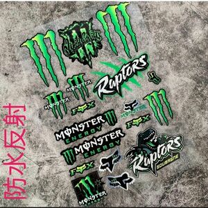 防水反射 ステッカー/モンスターエナジー/バイク/車/ バイクステッカー ヘルメットステッカー MONSTER ENERGY